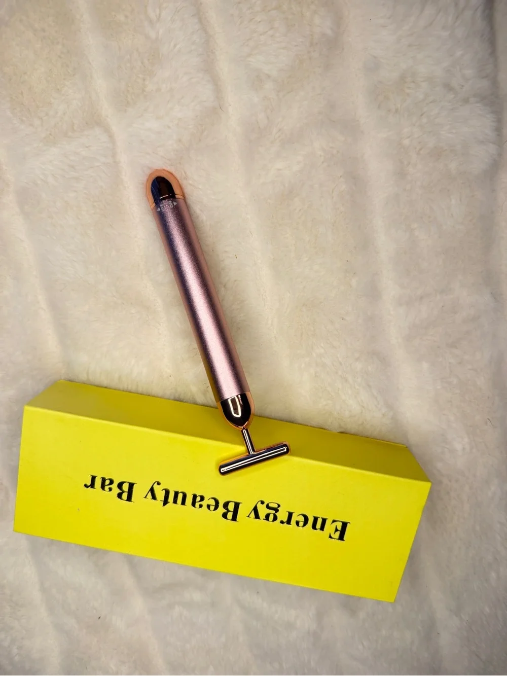 Energy Beauty Bar Rose Gold T-Bar Facial Massager - Picture 4 of 4